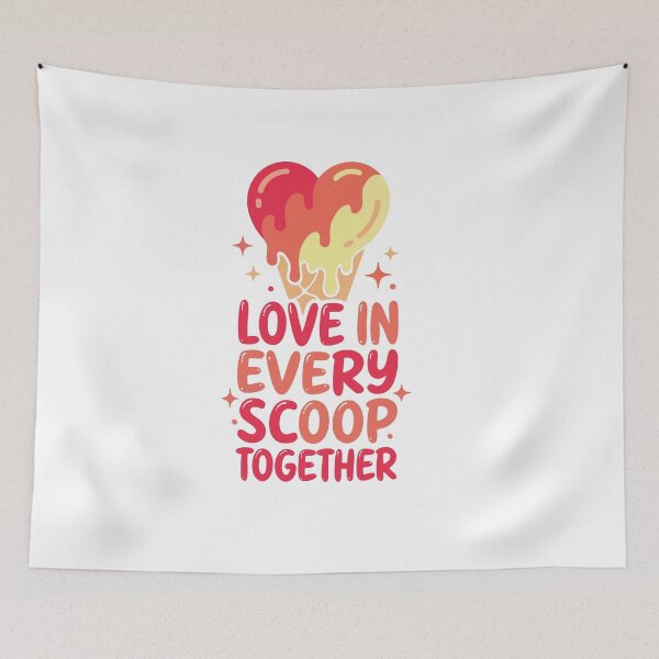 Item preview, Love in Every Scoop – Valentine’s Hoodie/T-Shirt designed and sold by quietvisualsco.