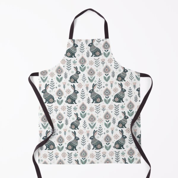 Item preview, Nordic Folk Rabbit Borders | Scandinavian Folk Design designed and sold by Shuga-Design.