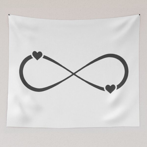 Item preview, Infinity Love – Infinity Symbol with Two Hearts | Elegant Eternal Love designed and sold by Wawan35200.