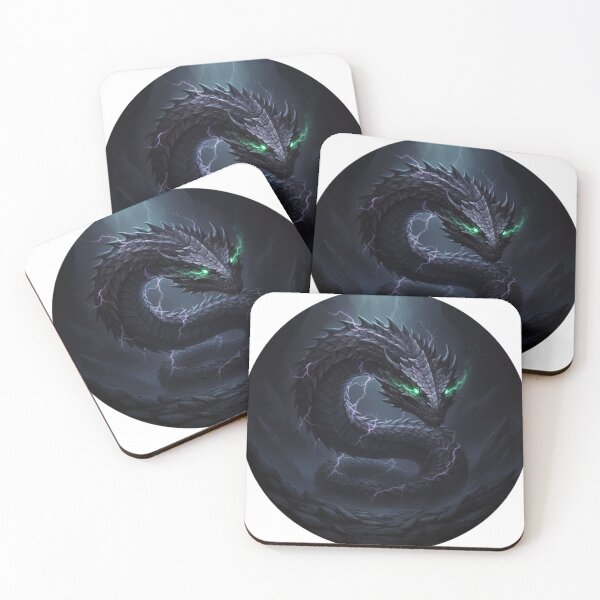 Item preview, Abyssal Serpent Rising – Dark Fantasy Creature Art designed and sold by NeoTeeFusion.