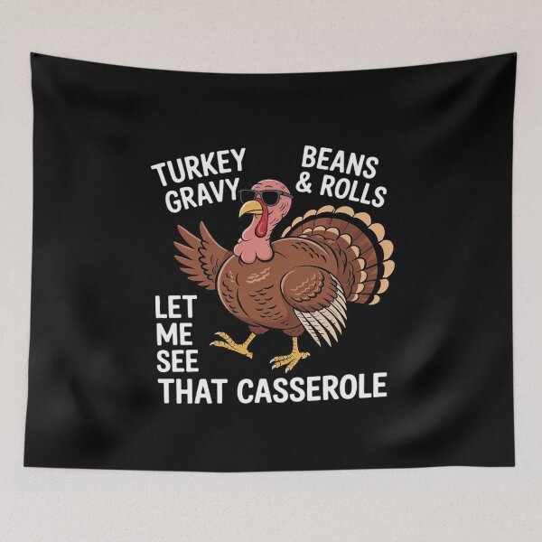 Item preview, Turkey Gravy Beans And Rolls Casserole Thanksgiving designed and sold by AquaKiev.