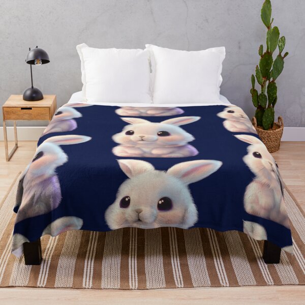 Item preview, Cute white Easter baby bunny stuffed animal art illustration  designed and sold by hollycooper.