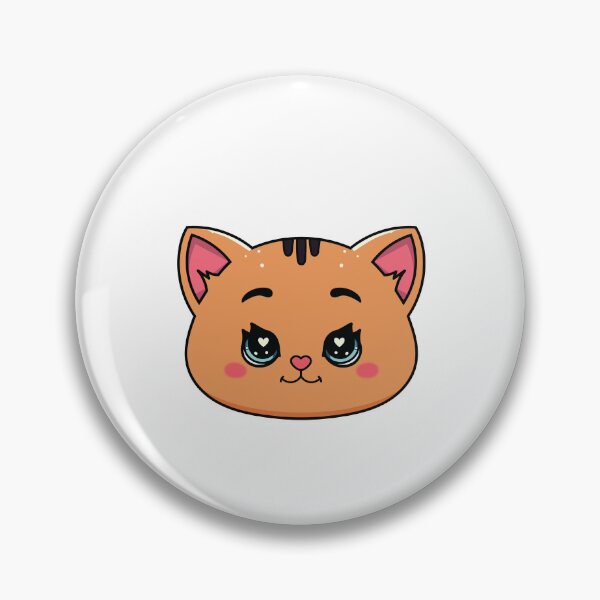 Item preview, Cute kitten Face – Adorable Kawaii Cat designed and sold by MarshallStickerX.