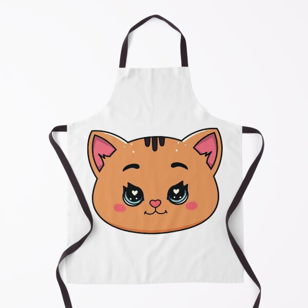 Item preview, Cute kitten Face – Adorable Kawaii Cat designed and sold by MarshallStickerX.