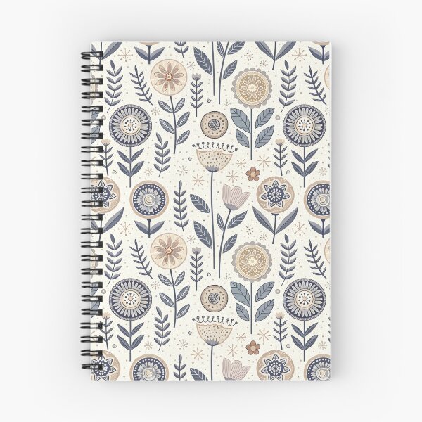 Item preview, Nordic Spring Folk Flower Borders | Scandinavian Folk Design designed and sold by Shuga-Design.