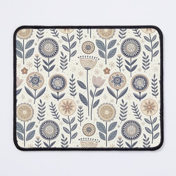 Item preview, Nordic Spring Folk Flower Borders | Scandinavian Folk Design designed and sold by Shuga-Design.
