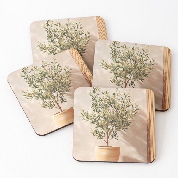 Item preview,  Minimalist Olive Tree with Mediterranean Elegance designed and sold by Mindrender.