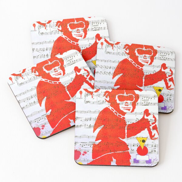 Item preview, Red Ape Painting by Sarnia de la Mare for Blink Friction Arts designed and sold by Tale Teller Club.