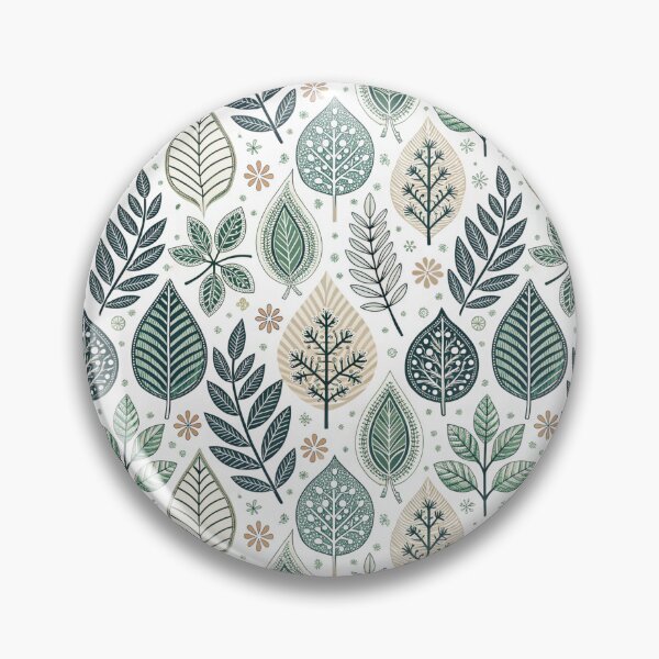 Item preview, Nordic Botanical Leaf Borders | Scandinavian Folk Craft designed and sold by Shuga-Design.