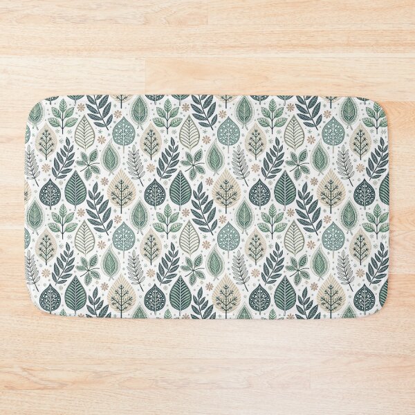 Item preview, Nordic Botanical Leaf Borders | Scandinavian Folk Craft designed and sold by Shuga-Design.