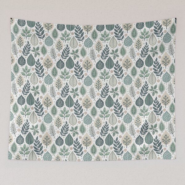 Item preview, Nordic Botanical Leaf Borders | Scandinavian Folk Craft designed and sold by Shuga-Design.