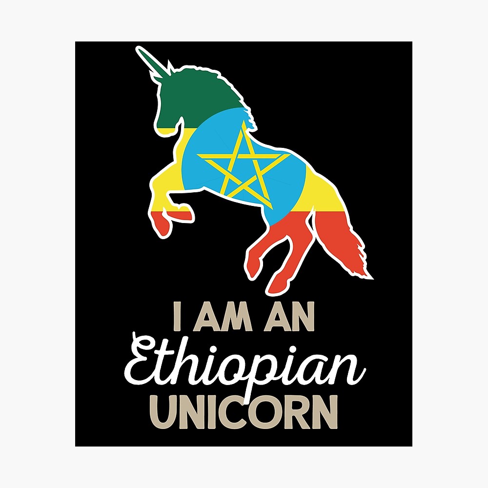Ethiopia Ethiopian Unicorn Poster