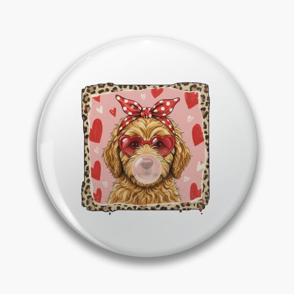 Item preview, Leopard Valentine's Day Goldendoodle, Cute Dog, Funny Love Quote, Romantic Gift Design, Dog Valentine designed and sold by DesignDenDo ⭐⭐⭐⭐⭐.