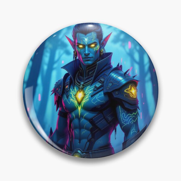 Item preview, Cyber Elf in Neon Forest – Futuristic Grace meets glowing Nature & digital Magic designed and sold by FotoworldEdel.