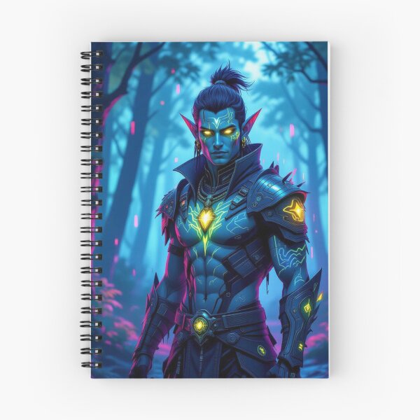 Item preview, Cyber Elf in Neon Forest – Futuristic Grace meets glowing Nature & digital Magic designed and sold by FotoworldEdel.