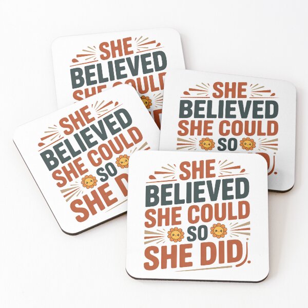 Item preview, She believed she could so she did, She believed designed and sold by graphic-genie.