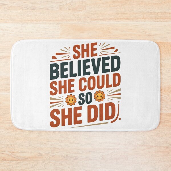 Item preview, She believed she could so she did, She believed designed and sold by graphic-genie.