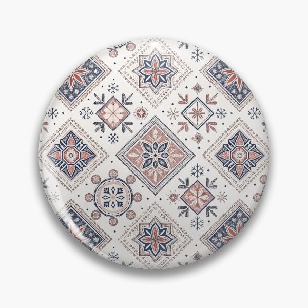 Item preview, Nordic Spring Rosette Borders Mix | Scandinavian Folk designed and sold by Shuga-Design.