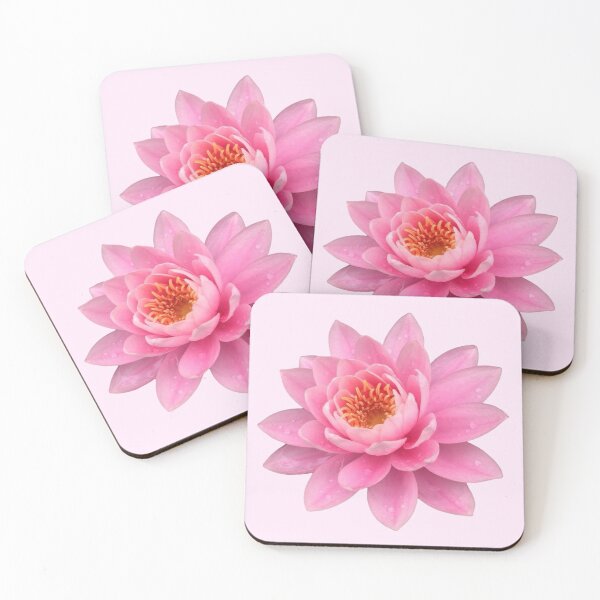 Item preview, water lily lotus flower sticker designed and sold by inainart.