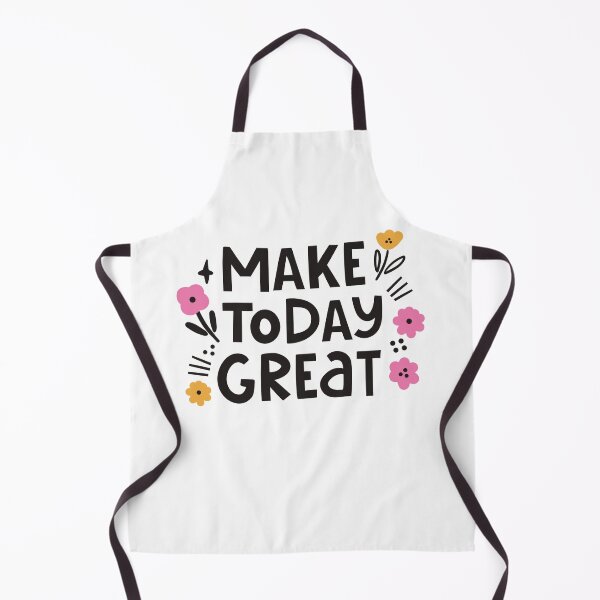 Item preview, "Make Today Great" Motivational Typography Illustration with Floral Accents designed and sold by StellasRealm.