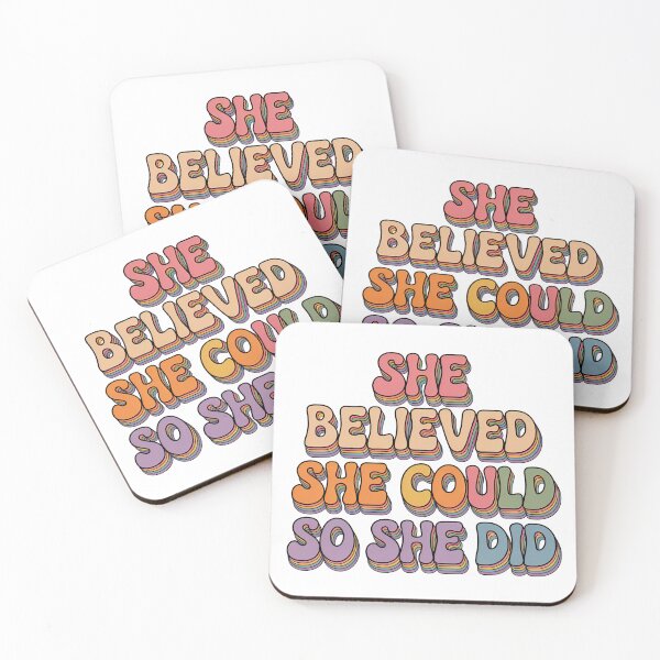 Item preview, She believed she could so she did, She believed designed and sold by graphic-genie.