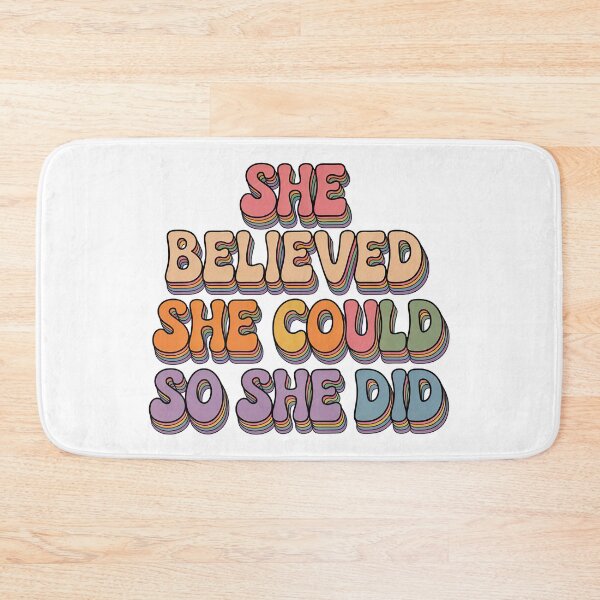 Item preview, She believed she could so she did, She believed designed and sold by graphic-genie.