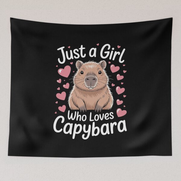 Item preview, Cute Capybara For Girls Just A Girl Who Loves Capybara designed and sold by FadeOfThrone.