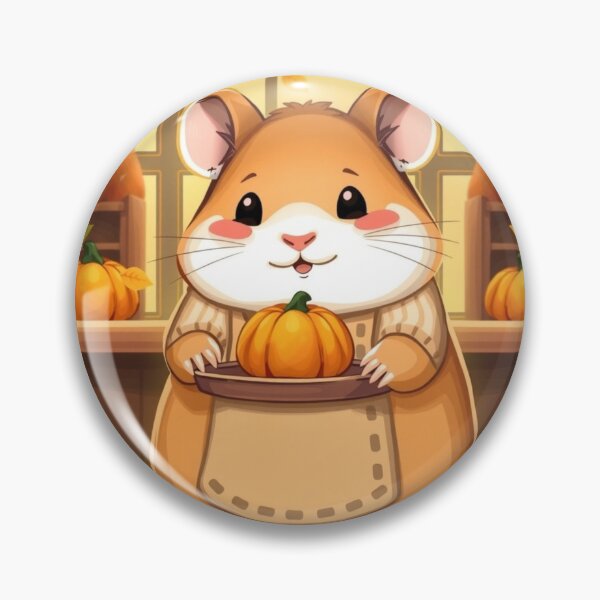 Item preview, Autumn Pumpkin Hamster – Cute Cozy Fall T-Shirt Design designed and sold by ArmaanArts.