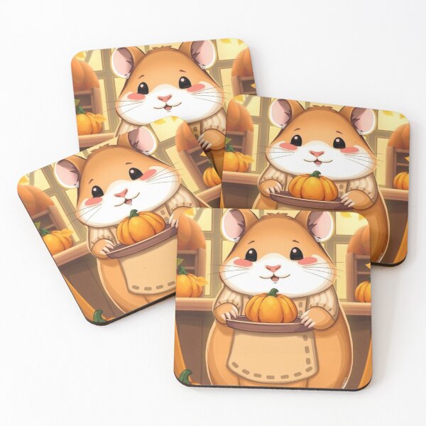 Item preview, Autumn Pumpkin Hamster – Cute Cozy Fall T-Shirt Design designed and sold by ArmaanArts.