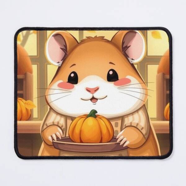 Item preview, Autumn Pumpkin Hamster – Cute Cozy Fall T-Shirt Design designed and sold by ArmaanArts.