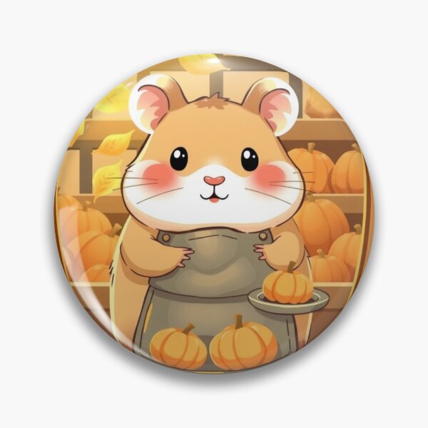 Item preview, Kawaii Pumpkin Hamster – Cozy Fall Animal Illustration Shirt designed and sold by ArmaanArts.