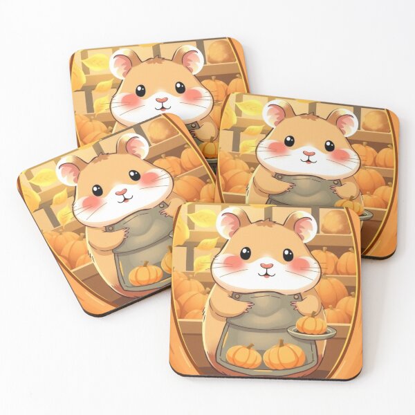 Item preview, Kawaii Pumpkin Hamster – Cozy Fall Animal Illustration Shirt designed and sold by ArmaanArts.