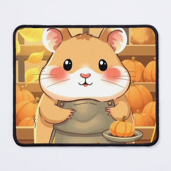Item preview, Kawaii Pumpkin Hamster – Cozy Fall Animal Illustration Shirt designed and sold by ArmaanArts.