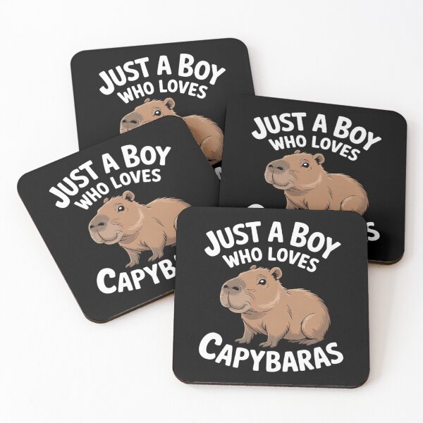 Item preview, Cute Just a Boy Who Loves Capybara Boys Girls Birthday designed and sold by FadeOfThrone.
