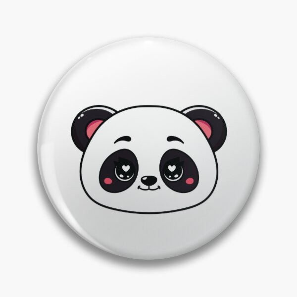 Item preview, Cute Panda Face – Adorable Kawaii Panda designed and sold by MarshallStickerX.