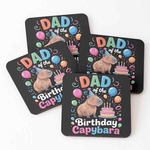Item preview, Dad Of The Birthday Capybara Girl Bday Party Family designed and sold by FadeOfThrone.
