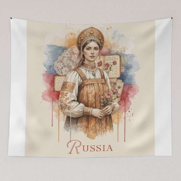 Item preview, Russia Romantic Heritage in Bloom designed and sold by ForeverPrintsOK.