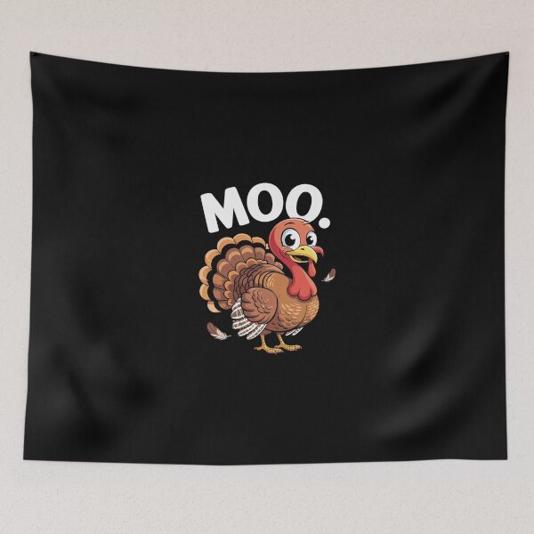 Item preview, turkey moo thanksgiving designed and sold by SyntaxClaw.