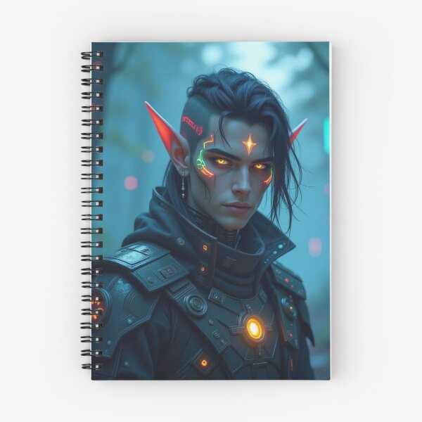 Item preview,  Cyber Elf in Neon Forest – Futuristic Grace meets glowing Nature & digital Magic designed and sold by FotoworldEdel.
