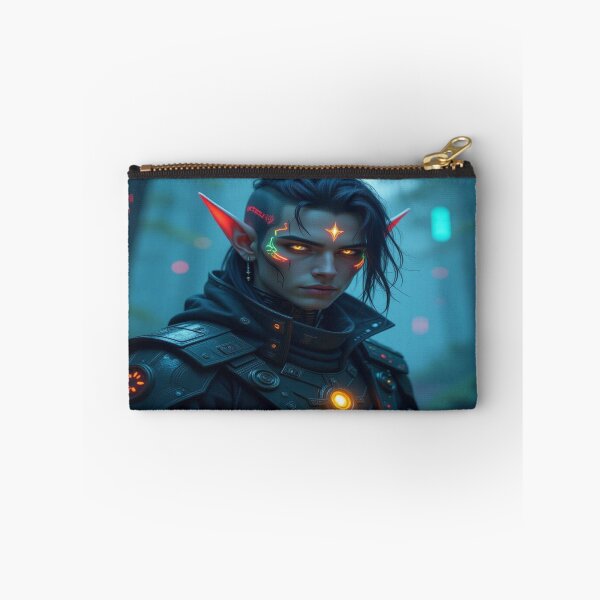 Item preview,  Cyber Elf in Neon Forest – Futuristic Grace meets glowing Nature & digital Magic designed and sold by FotoworldEdel.