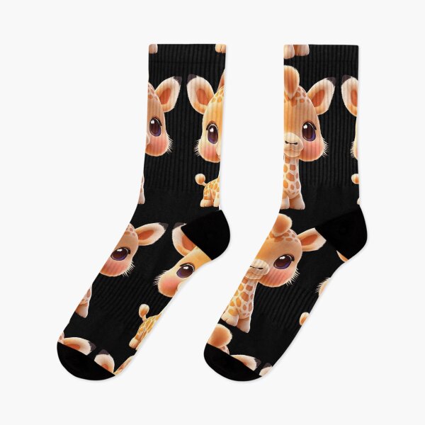Item preview, Cute baby giraffe safari drawing art illustration  designed and sold by hollycooper.