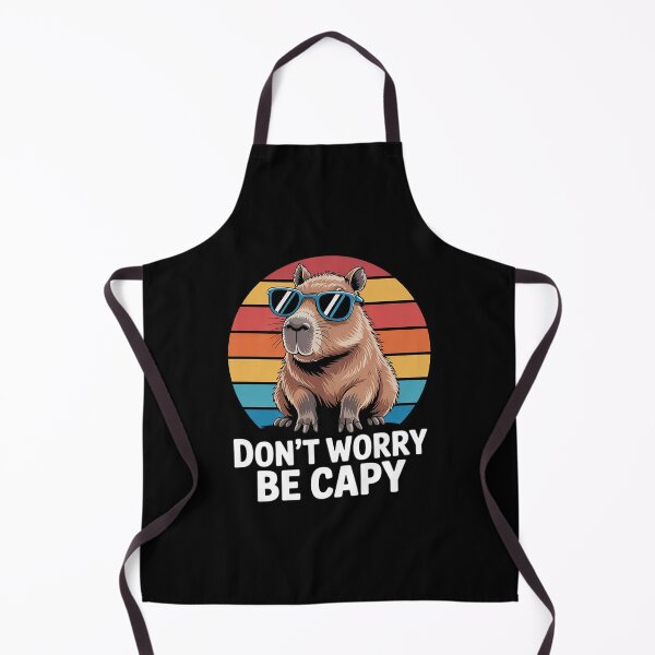 Item preview, Don't Worry Be Cappy Capybara Lovers Motivational Positive designed and sold by FadeOfThrone.