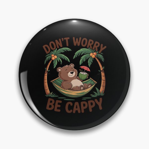 Item preview, Don't Worry Be Cappy Capybara Summer Vacation designed and sold by MarryIsMonth.
