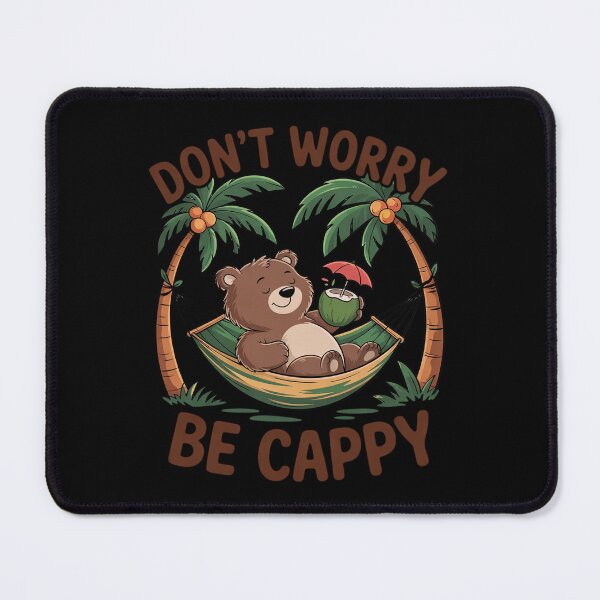 Item preview, Don't Worry Be Cappy Capybara Summer Vacation designed and sold by MarryIsMonth.