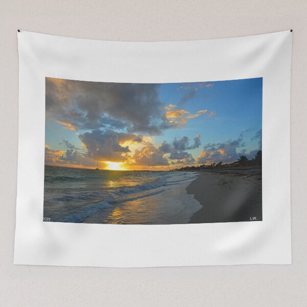 Item preview, Beautiful Orient Bay Sunrise St. Martin designed and sold by LisaWootenPhoto.