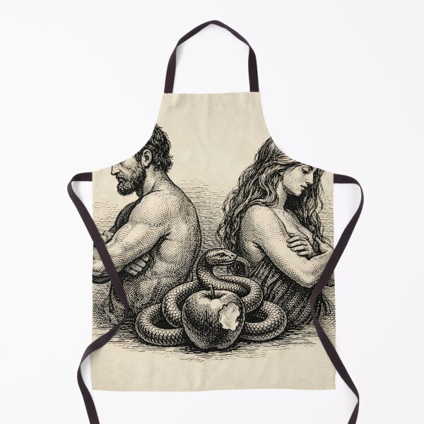 Item preview, Adam and Eve Historical Illustration Vintage Art designed and sold by Retr0Tshirts.
