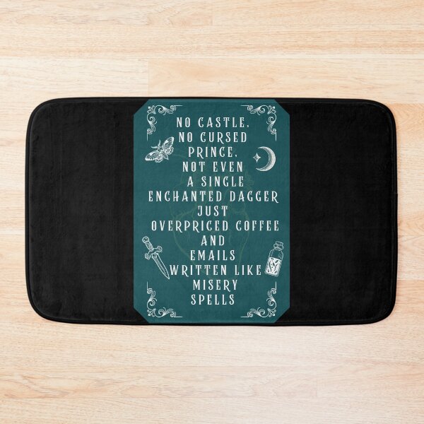 Item preview, No Castle No Cursed Prince Funny Dark Fantasy Quote – hard real life - Dark Romance art designed and sold by DarkRomanceMom.