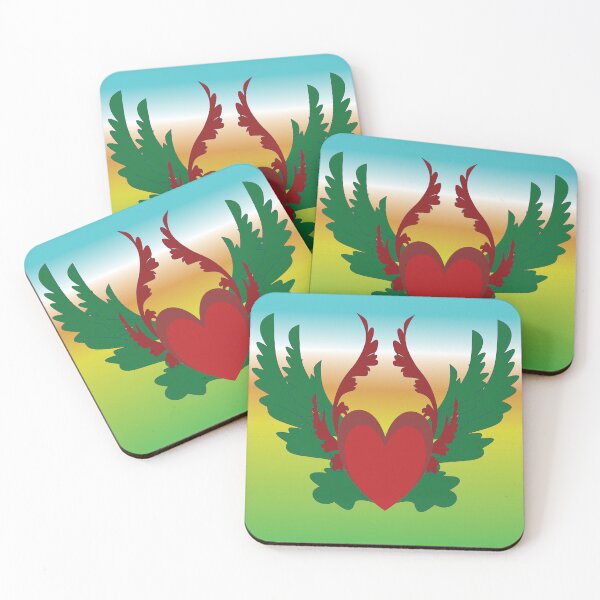 Item preview, Confident Flying Heart Symbol designed and sold by OIL Pattern Design .