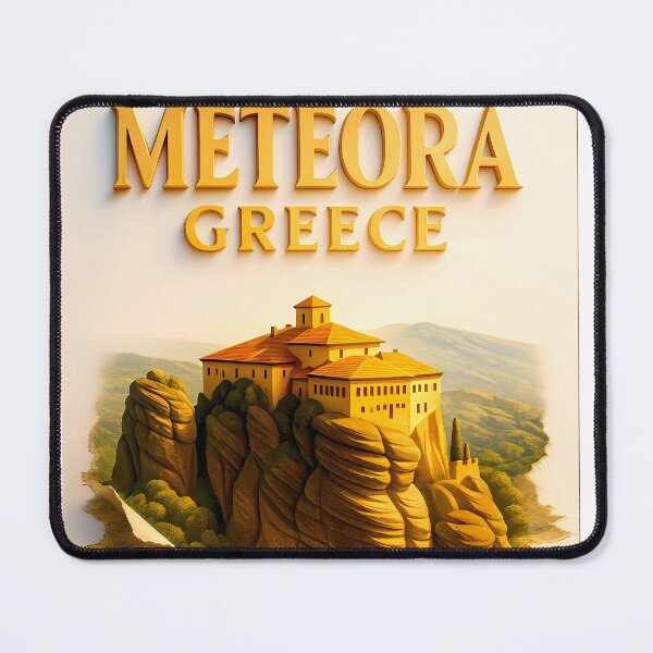 Item preview, Meteora Monastery - 3D diorama Dramatic Rock Formation Illustration designed and sold by darekkocurek.