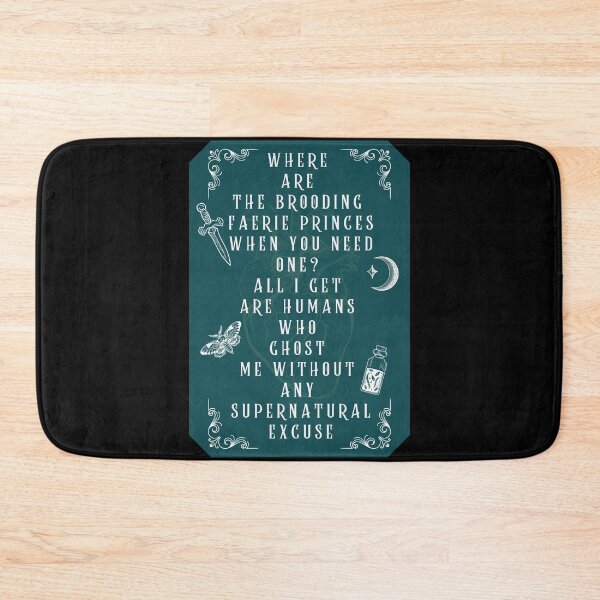 Item preview, Where Are Brooding Faerie Princes Funny Dark Fantasy Quote – Ghosting Humans - Dark Romance art designed and sold by DarkRomanceMom.